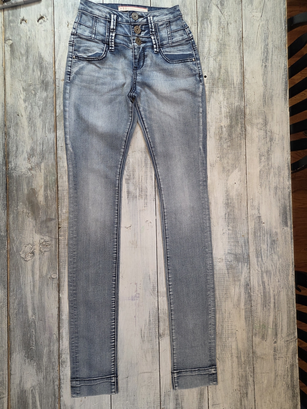 Standards & Practices Women's High-Rise Skinny Light Blue Jeans sz 1 Extra Long